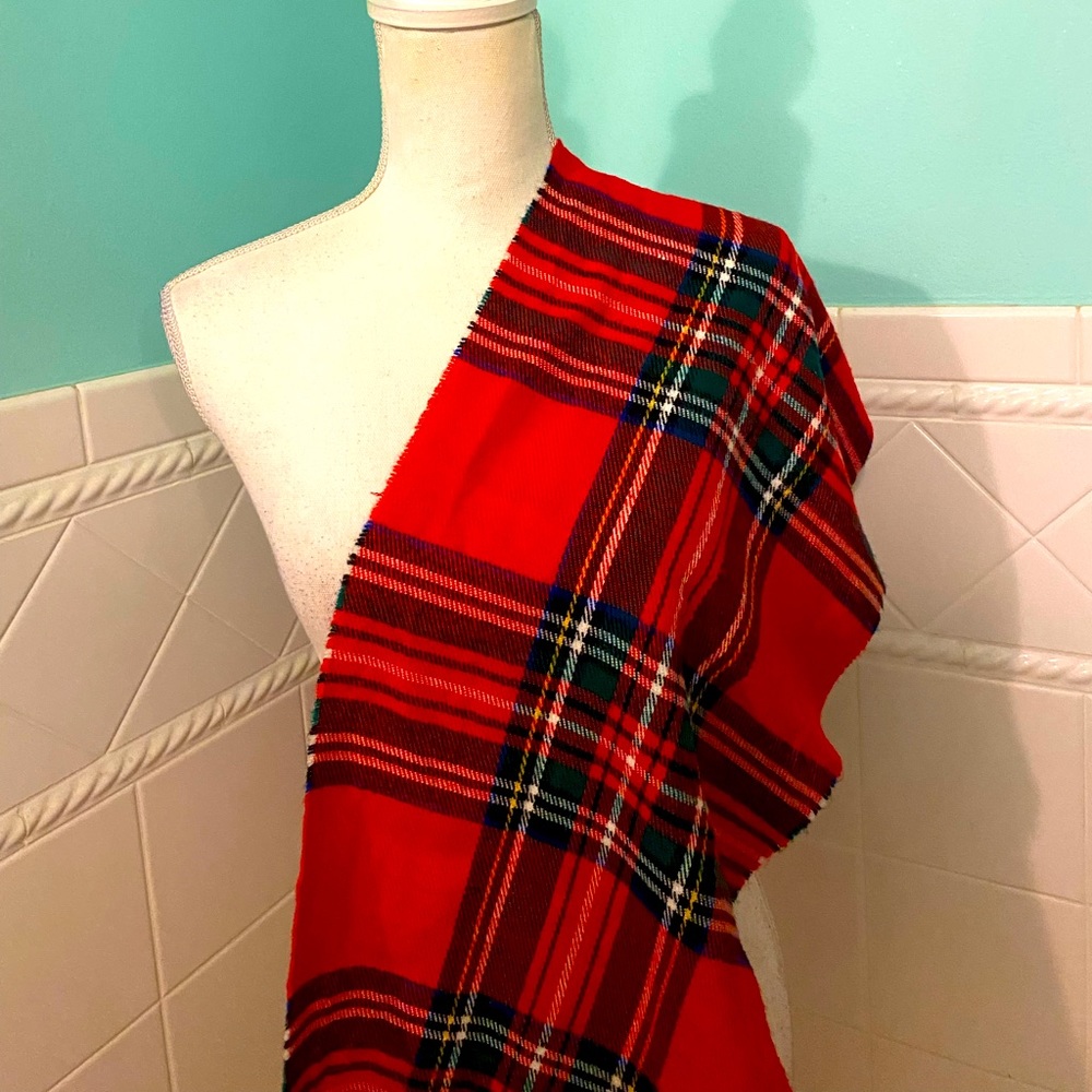 Red Tartan Plaid Scarf